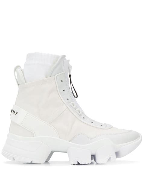 givenchy jaw high sneakers|givenchy men's white sneakers.